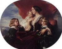 Winterhalter, Franz Xavier - Elzbieta Branicka Countess Krasinka and her Children